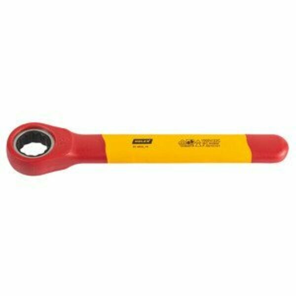 Holex Single ended ratchet ring wrench fully insulated- Width across flats: 17mm 614833 17